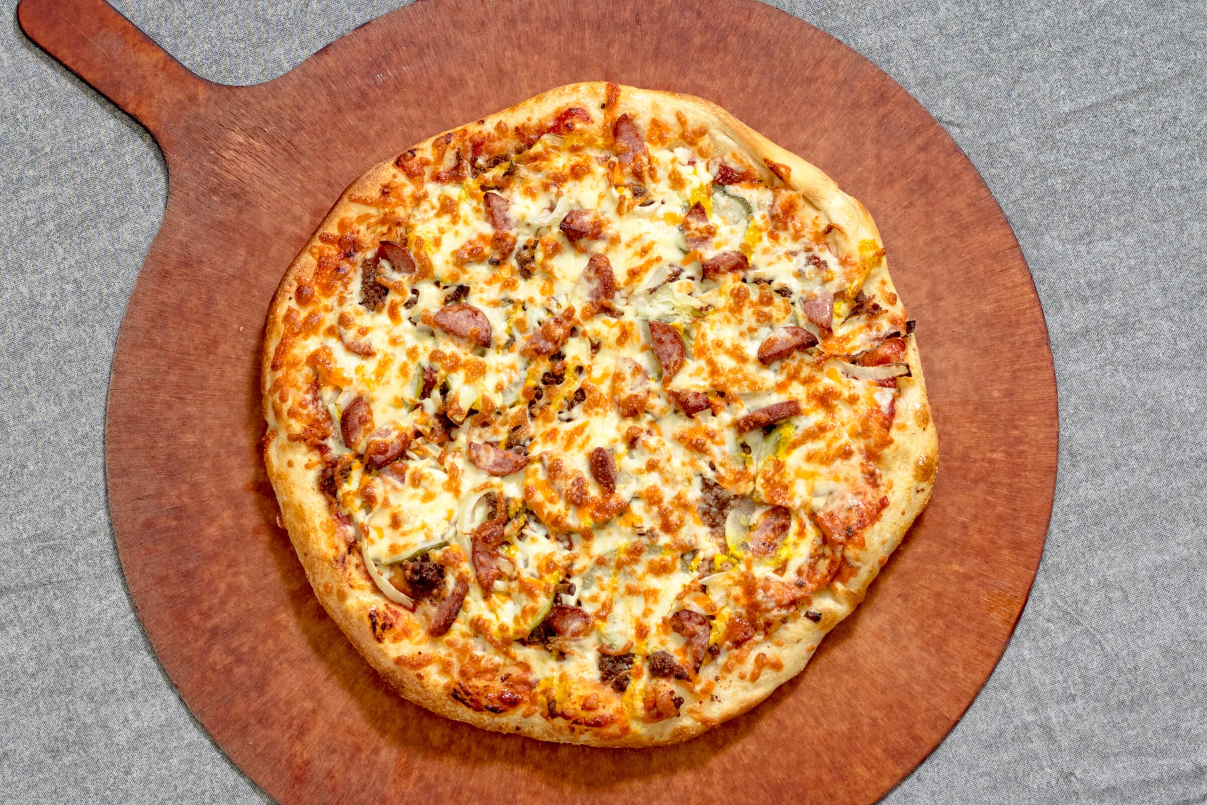 Two Large Mediterranean Pizzas