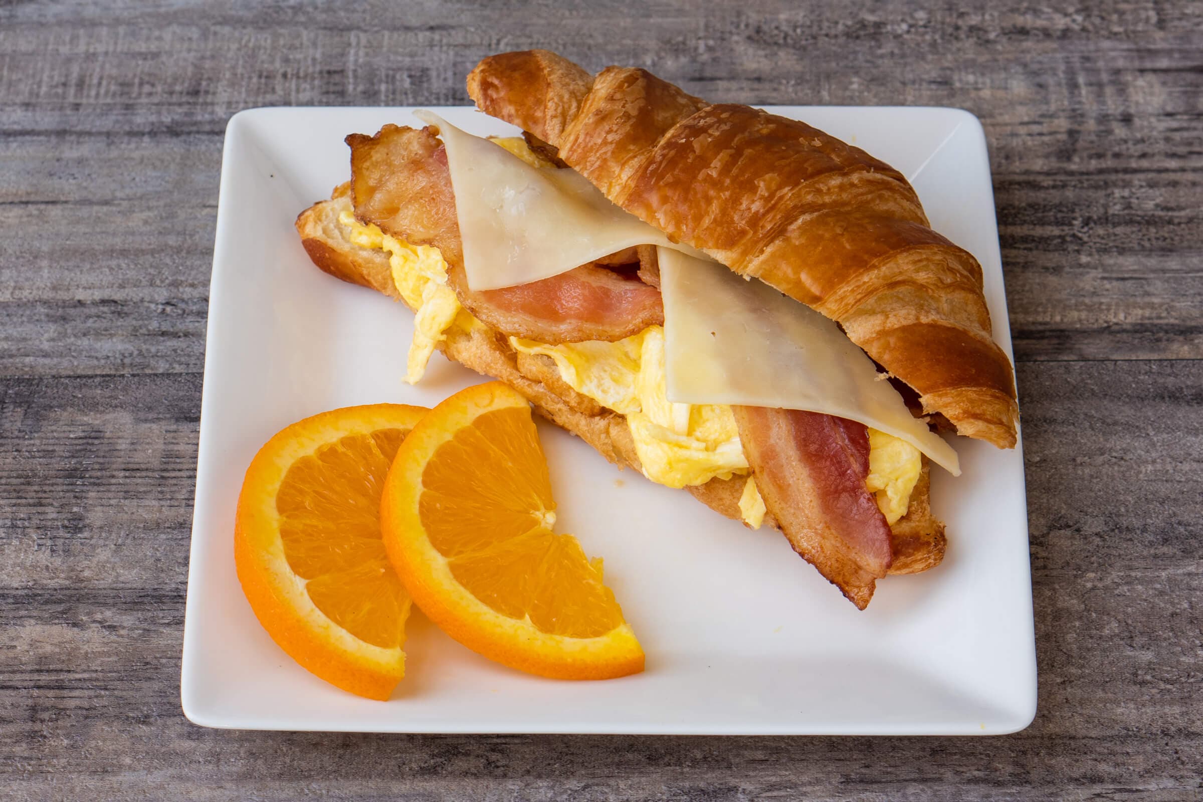 B02. Egg, Bacon, and Cheese Croissant