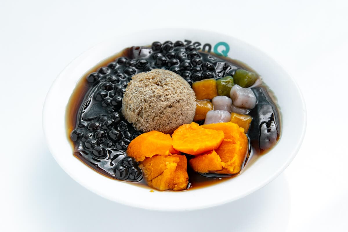 G4. Grass Jelly with Sweet Potato