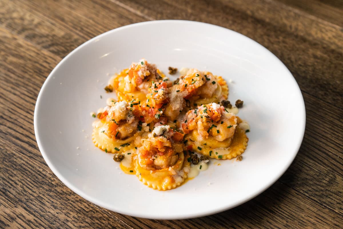 Garlic Shrimp Ravioli