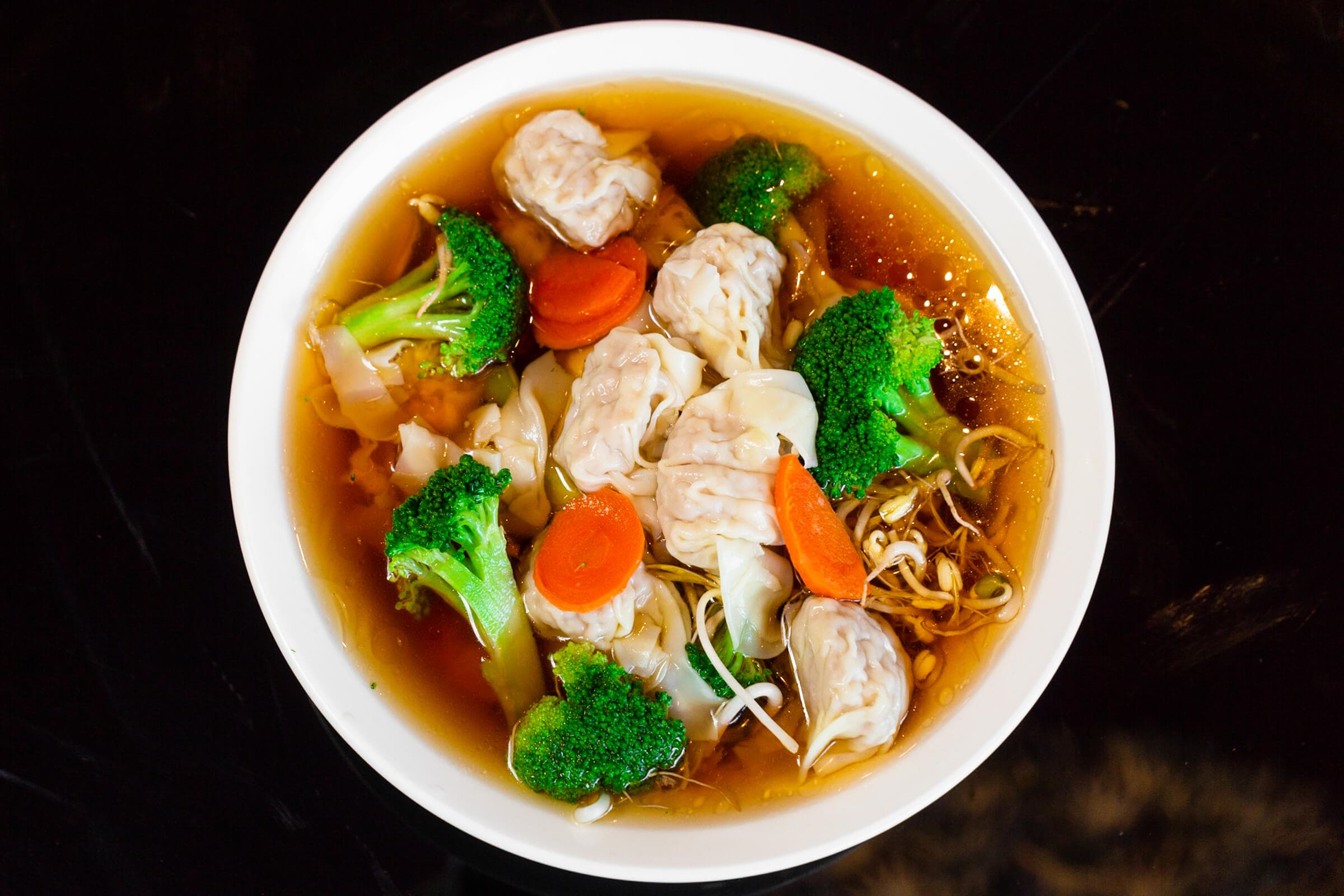 1. Small Wonton Vegetable Soup