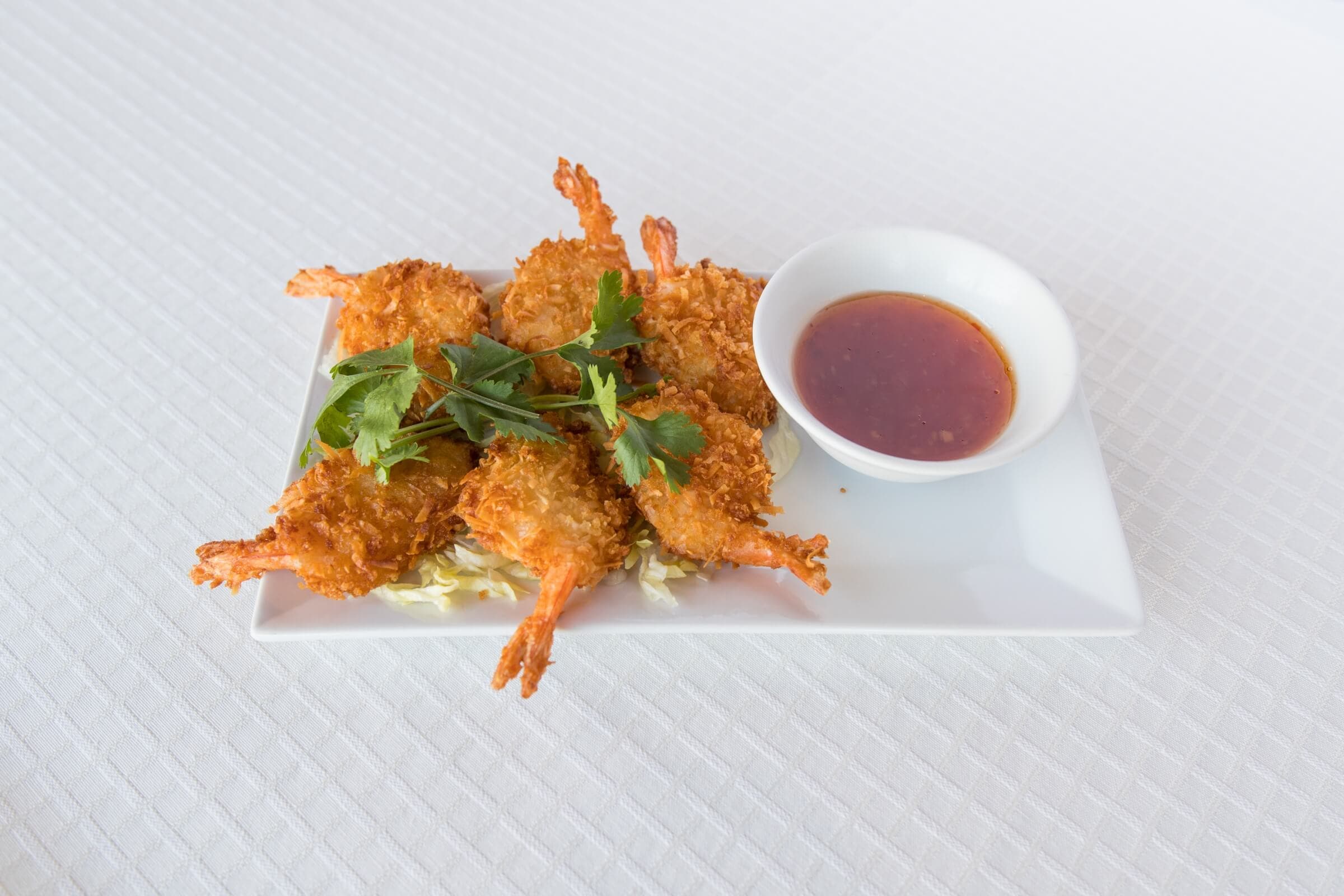 3E. Deep-Fried Crispy Coconut Tiger Prawns (6 pcs)
