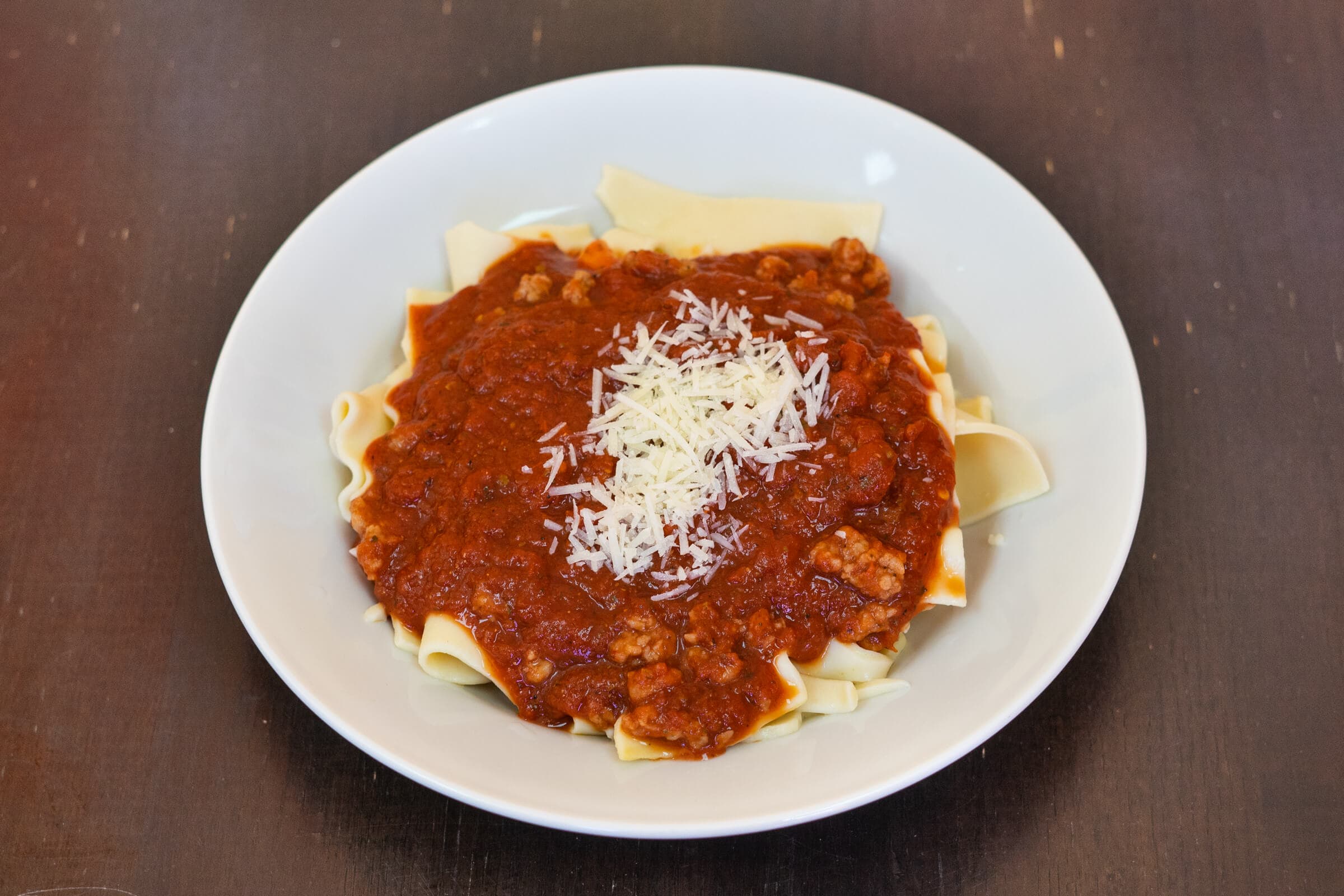 Baked Lasagna with Meat Sauce