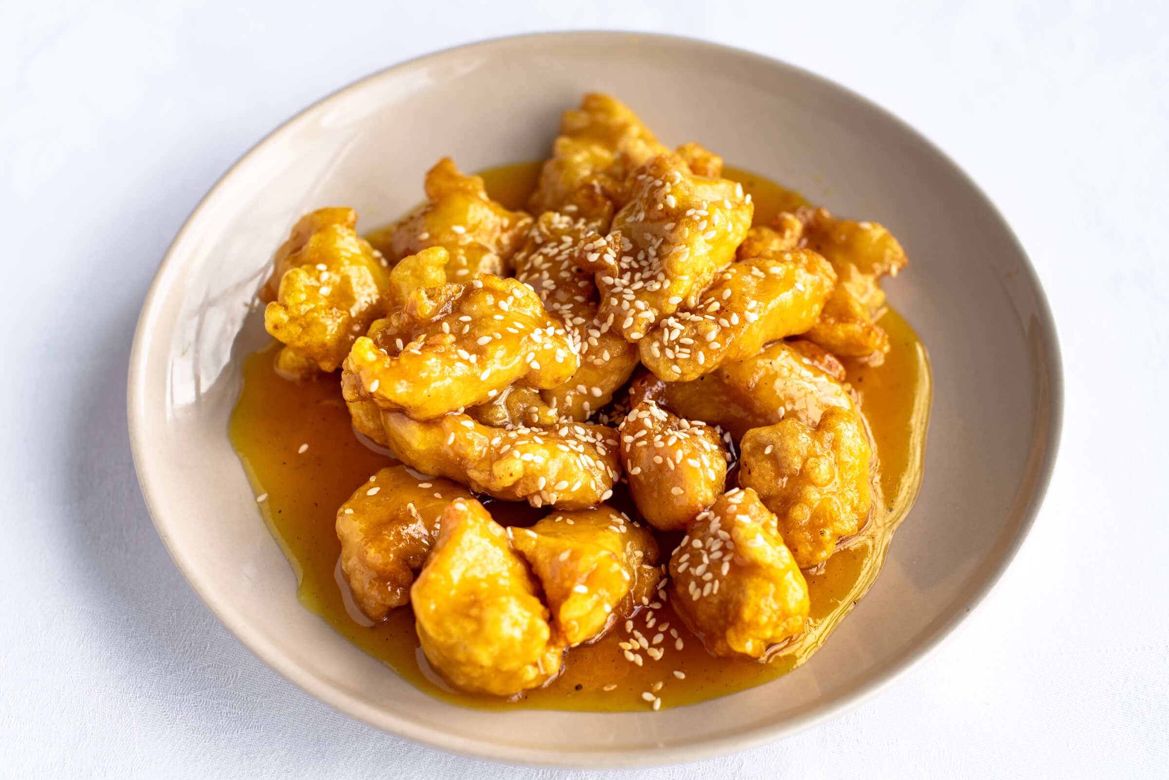 C8. Sesame Chicken with Lemon Sauce