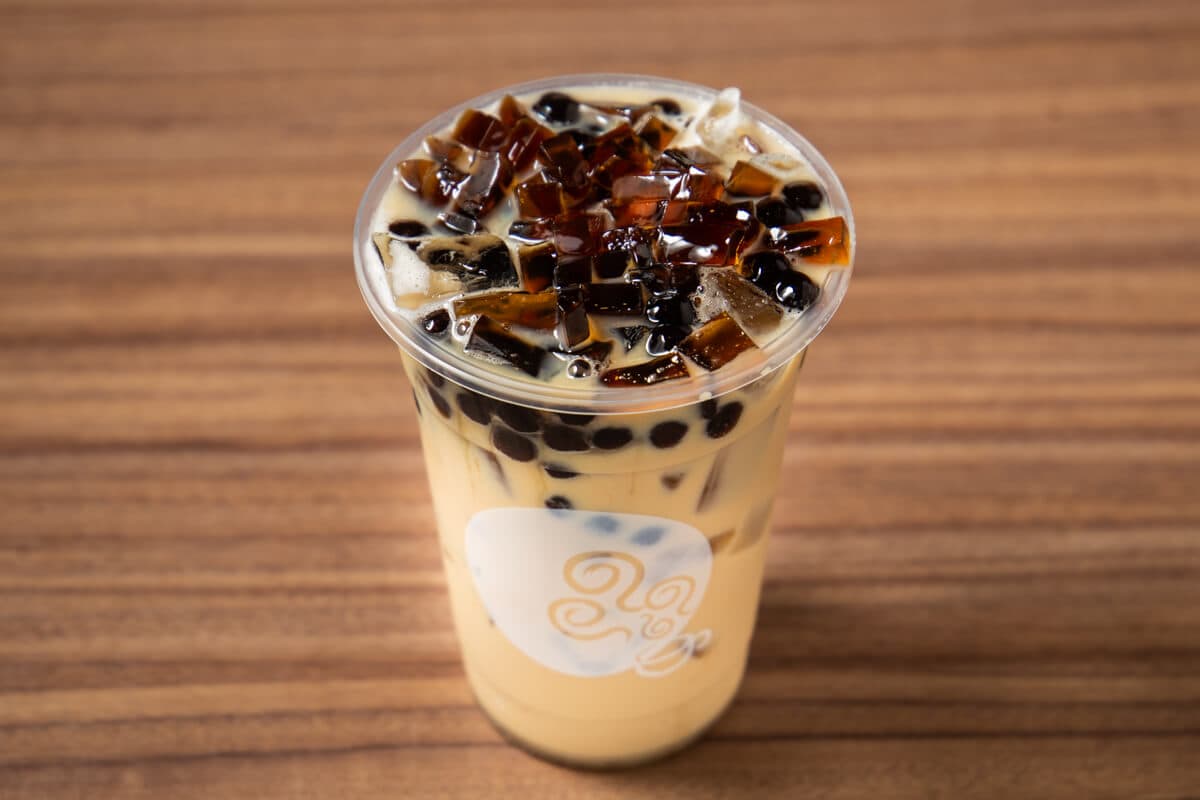 Brown Sugar Coffee Jelly Oolong Milk Tea Large Size(Cold)