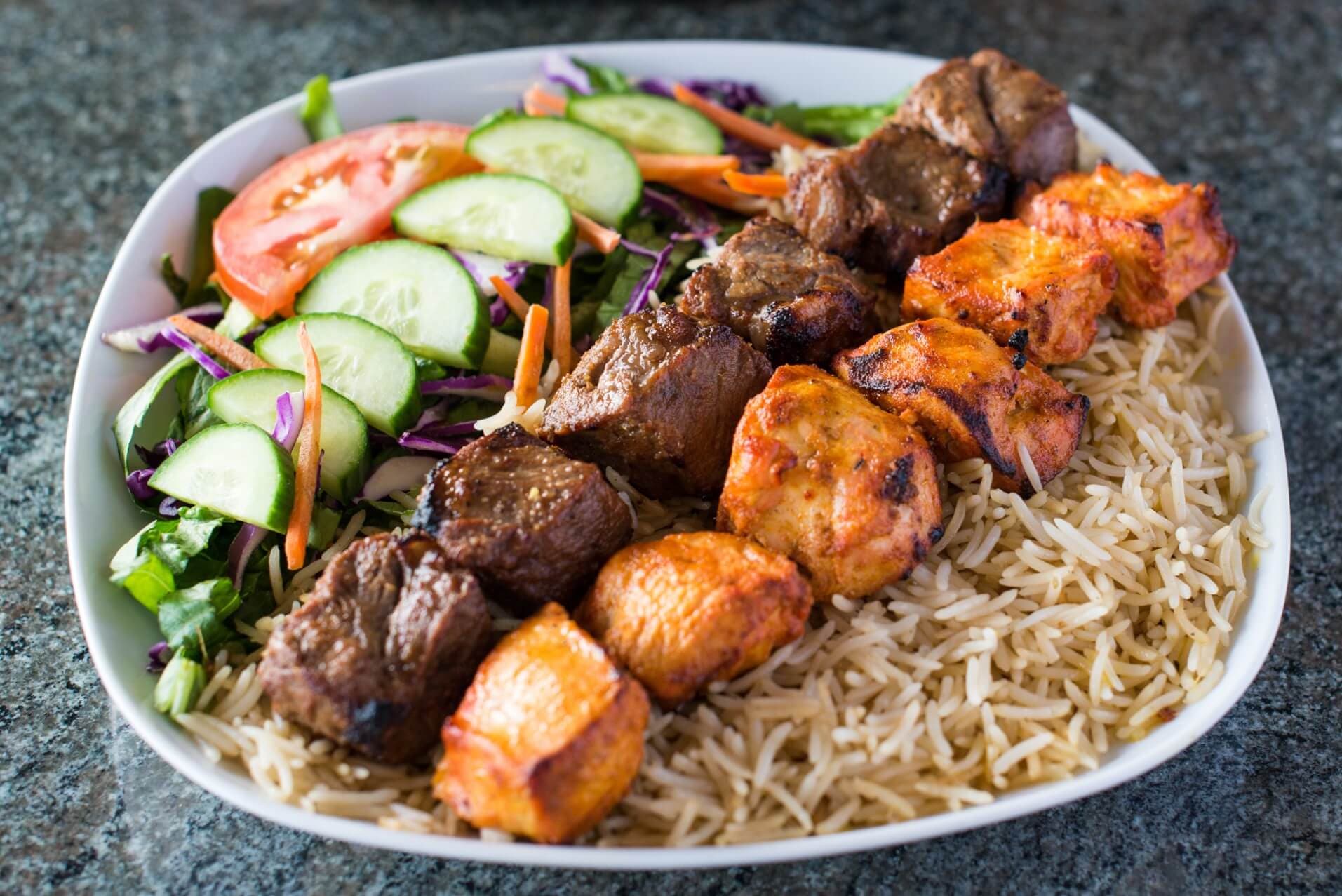 Beef Tikka and Chicken Breast