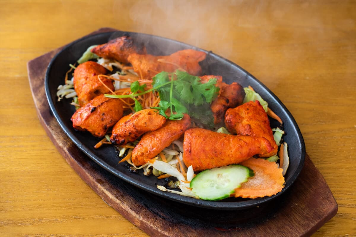 Tandoori Chicken Tikka Sizzler