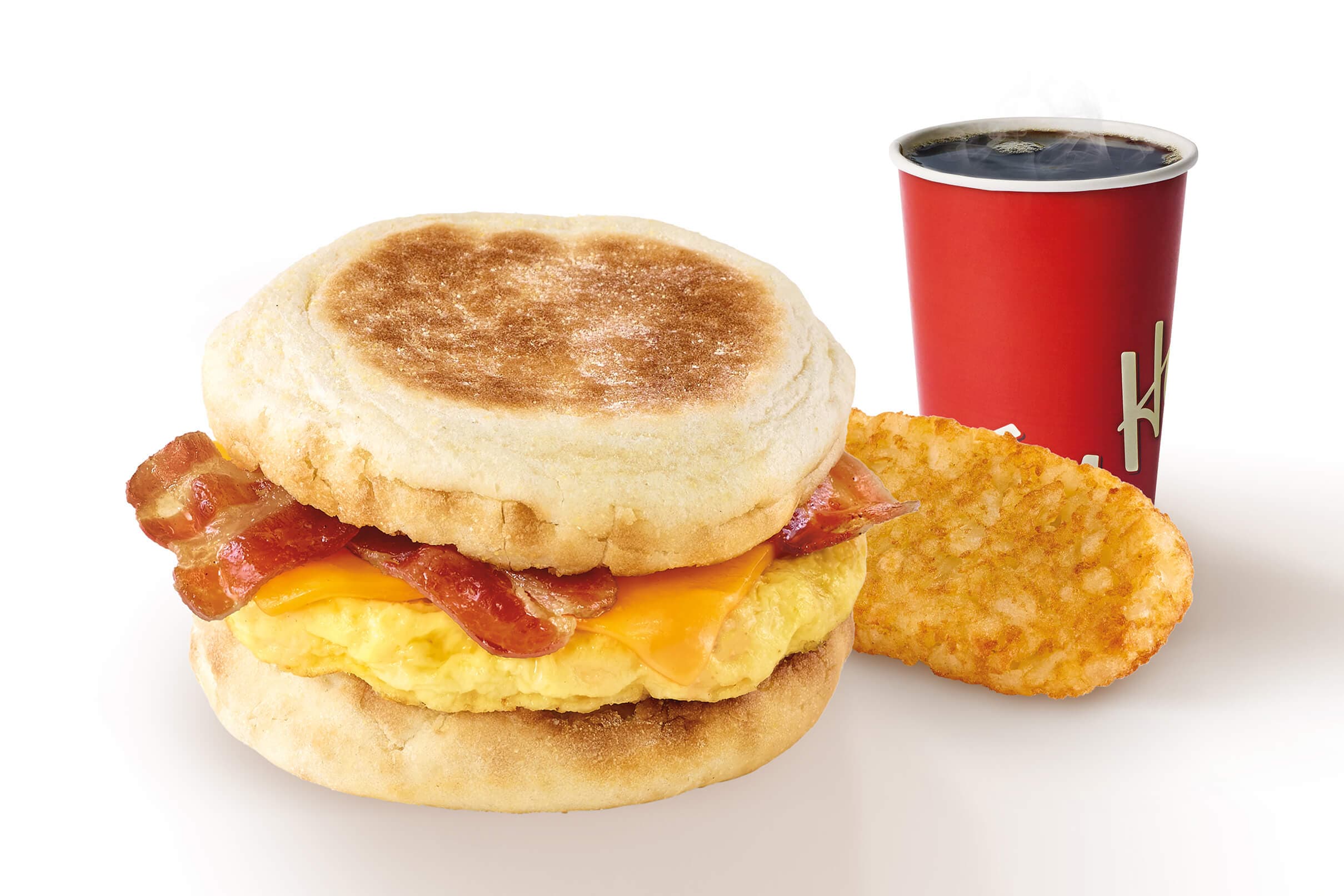 English Muffin Breakfast Sandwich Meal