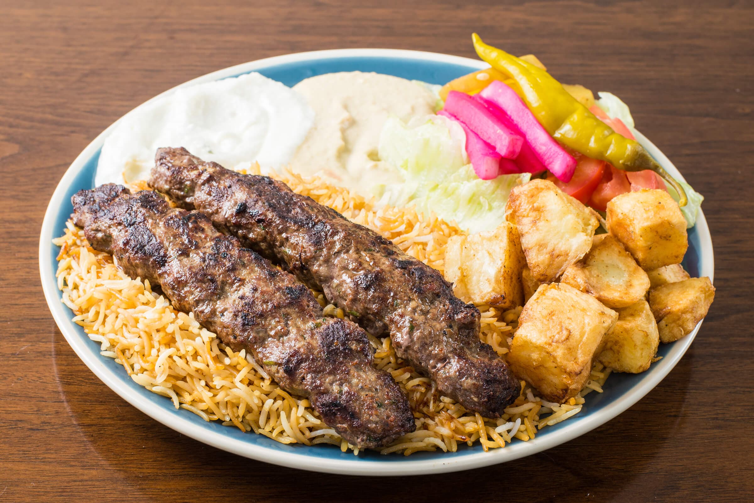 Kafta Skewers Plate (2 pcs)