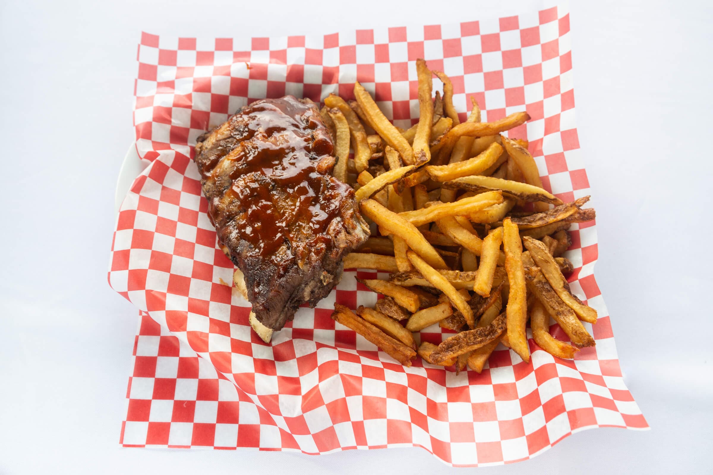Half Rack of Ribs and Fries