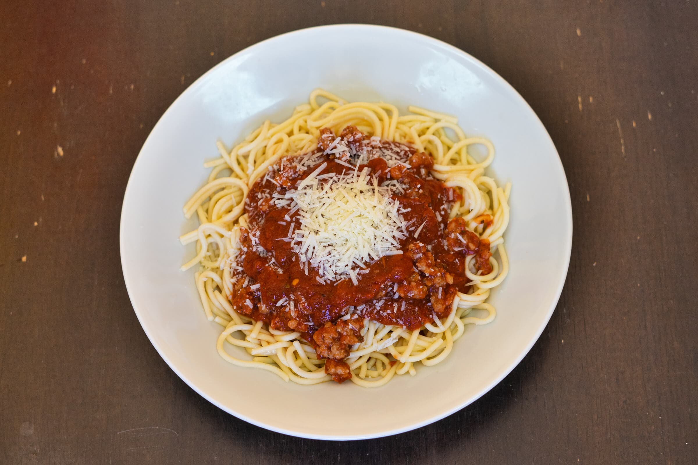 Baked Spaghetti with Meat Sauce