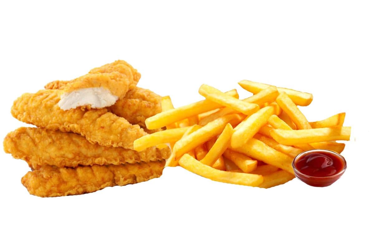Chicken Strip Dinner with Fries (5 Pcs)
