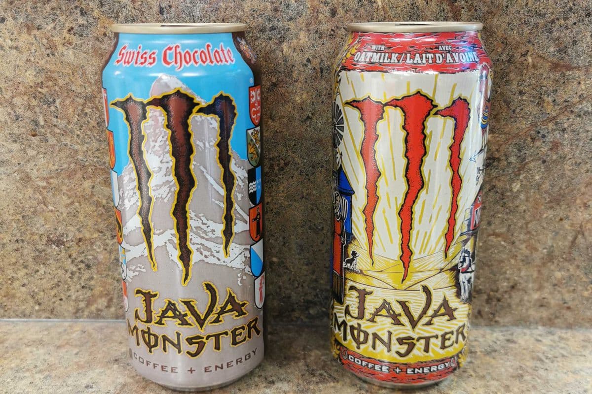 Two Monster chocolate and oatmilk (473ml)