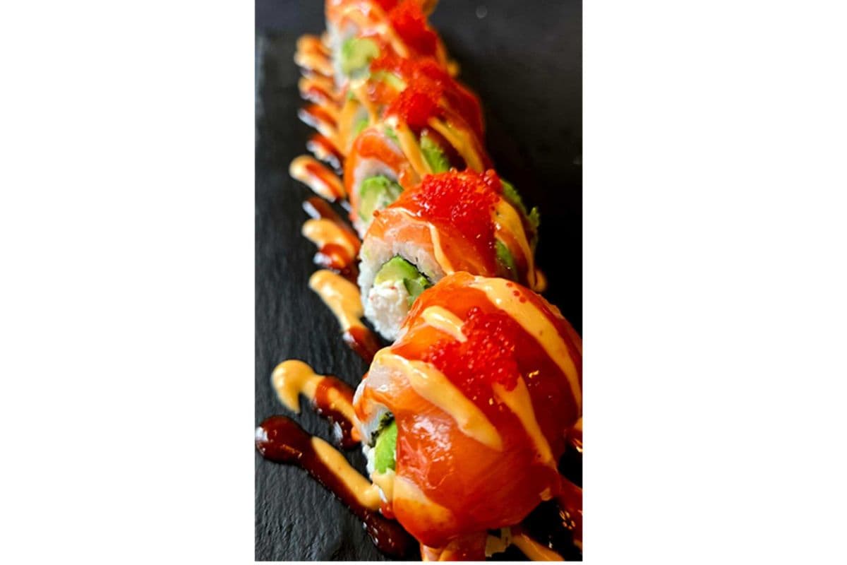 Salmon Night Fever Roll (Red Dragon)