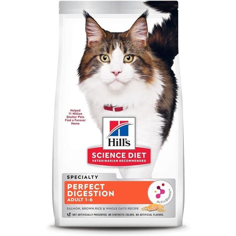 Hill's Science Diet Perfect Digestion Cat Salmon Brown Rice & Whole Oats 13 LB