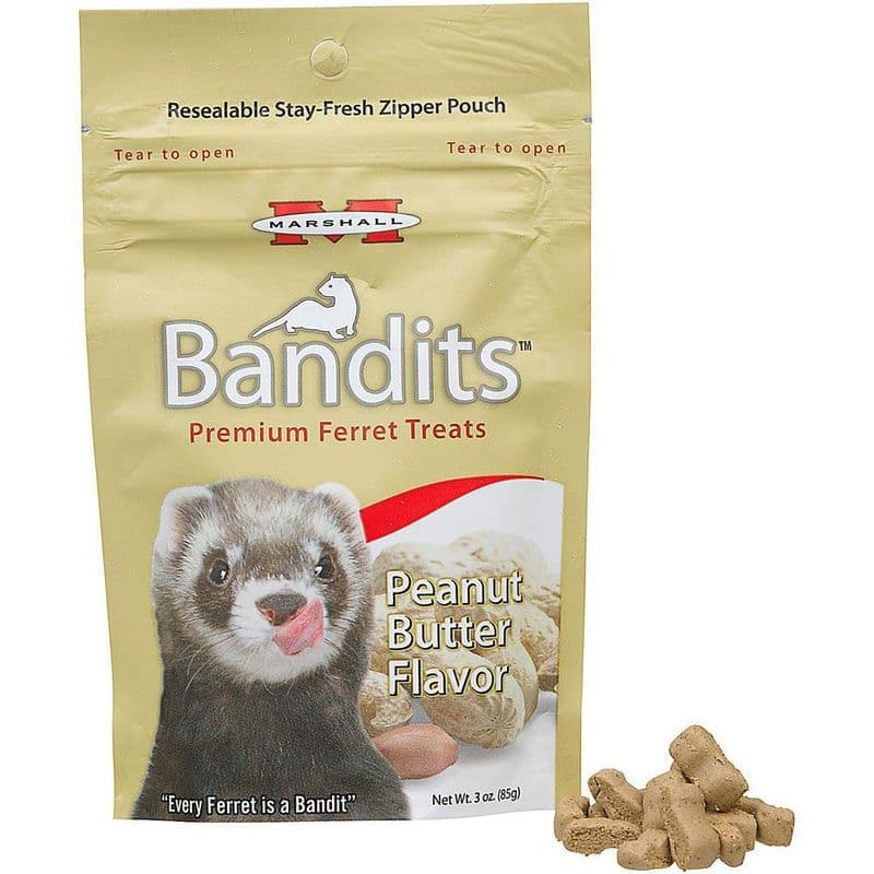 Marshall Ferret Bandits Treats Peanut Butter 3 oz