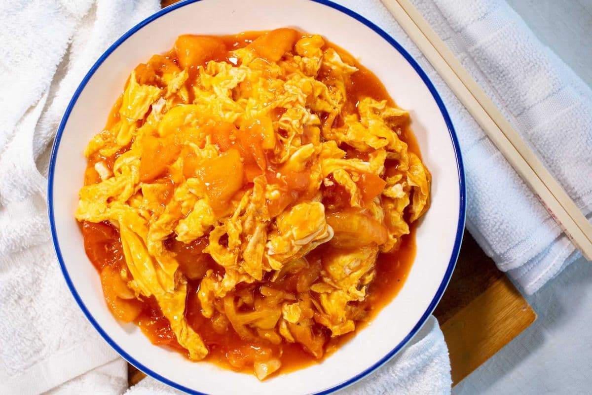 Scrambled Eggs with Tomato 西红柿炒蛋