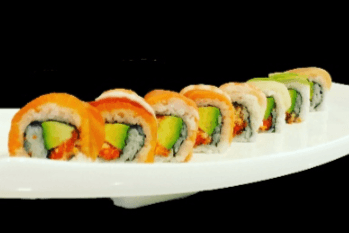 126. Rainbow Roll (8 pcs)