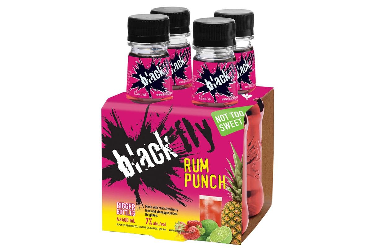 Black Fly Vodka Rum Punch (4 Pack)