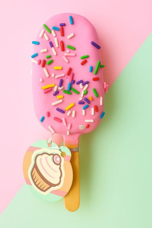 Pink Chocolate popsicle