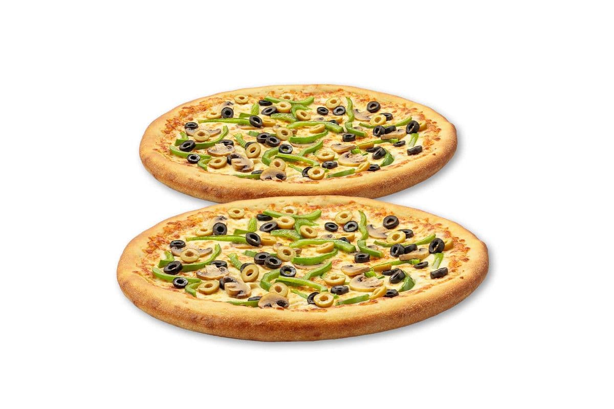 Deux Pizzas Petites Végétariennes / Two Small Vegetarian Pizzas