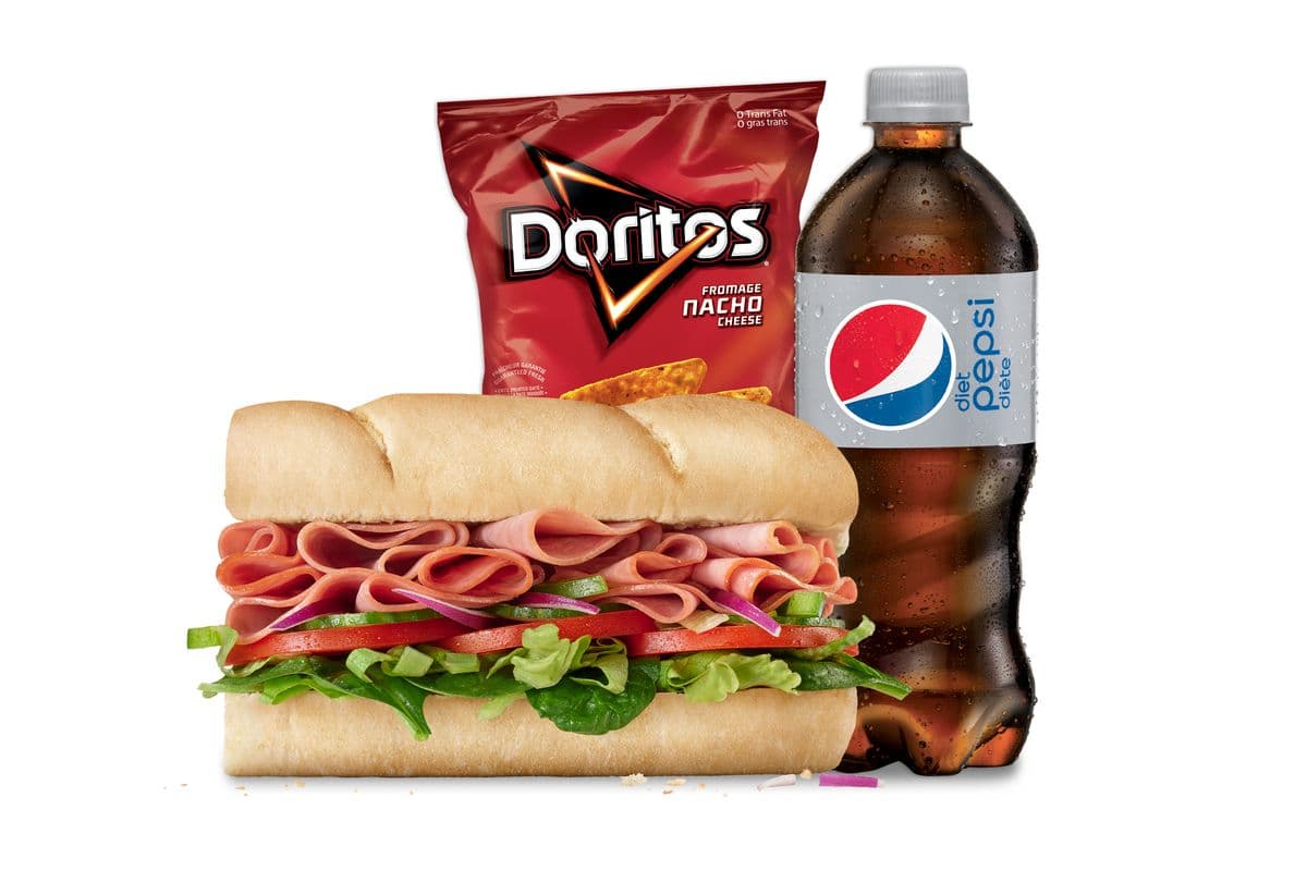 Combo combiné de viandes froides 6" / 6" Cold Cut Combo Sub Combo (510-800 Cals)