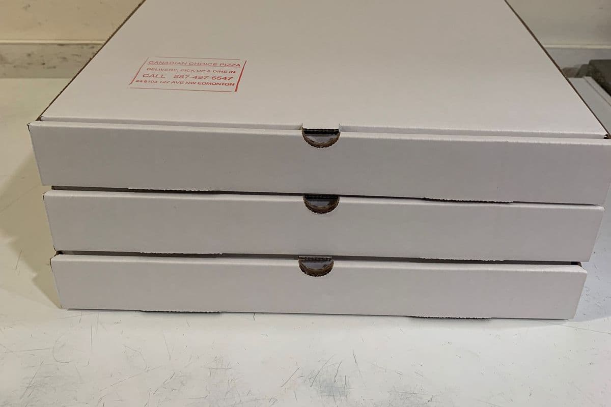 Three 14" Large Specialty Pizza
