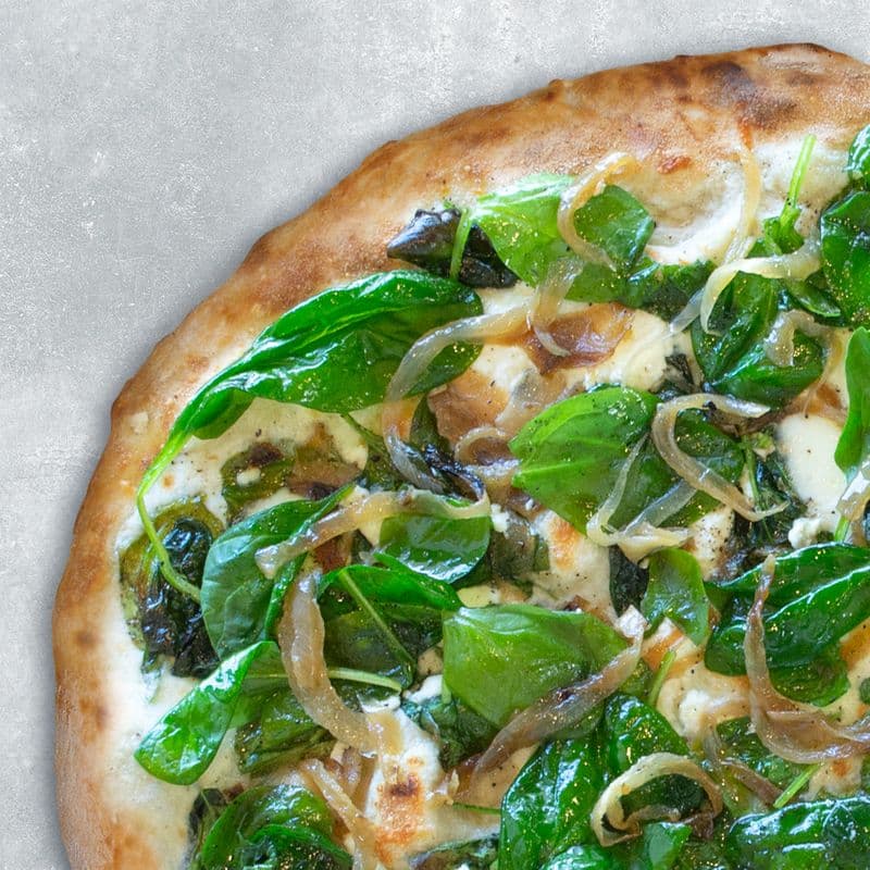 18" Spinaci Con Alfredo Pizza