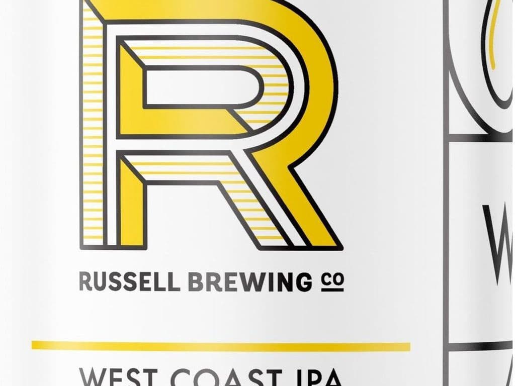 Russell Brewing WEST COAST IPA, 355ml can beer, (5.5% ABV)