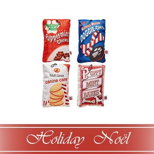 Spot HOLIDAY Fun Food Snacks Assorted 8" Dog Toy