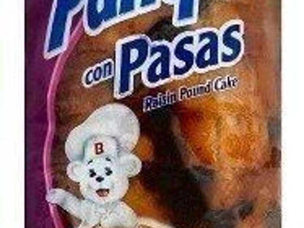 Bimbo Panqué Con Pasas Pound Cake with Raisins No High Fructose Corn Syrup 9 Ounces