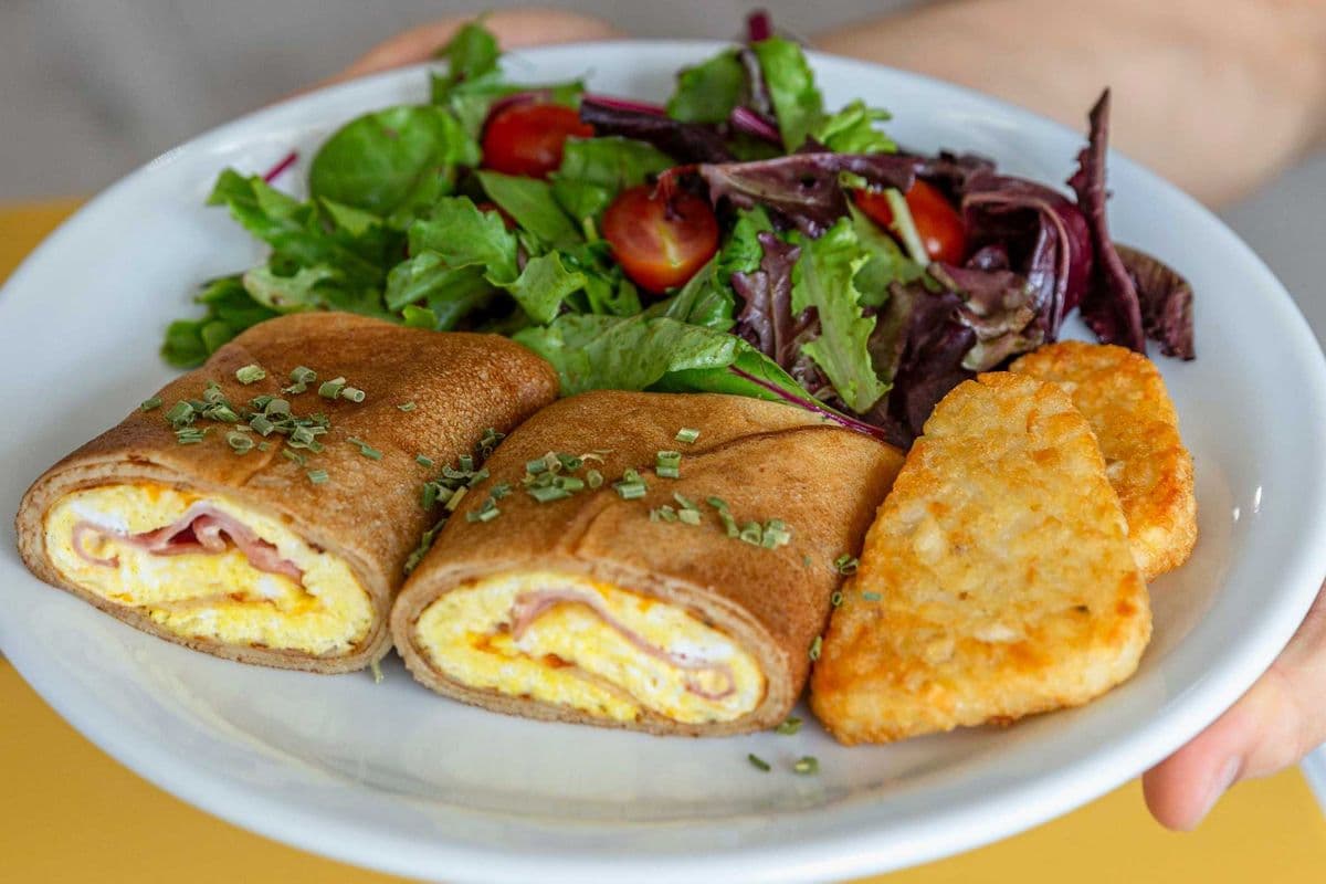 Ham, Egg & Cheese Crepe