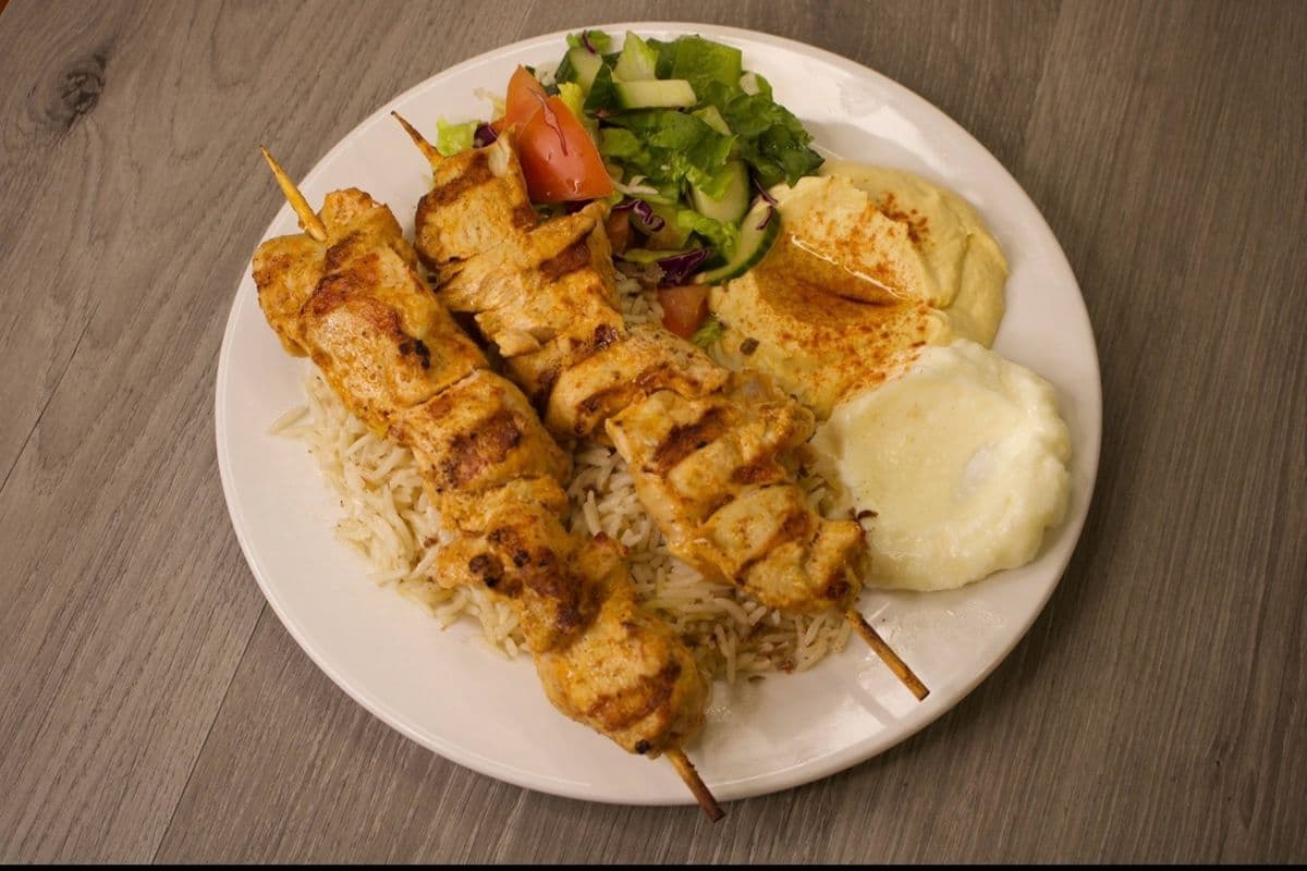 Chicken Kabab Platter (2 pcs)