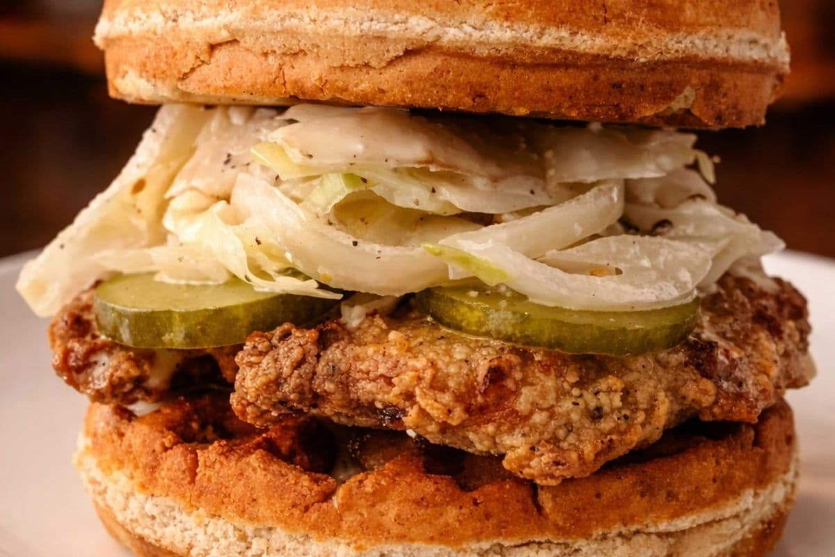 Chicken and Waffle Sandwich