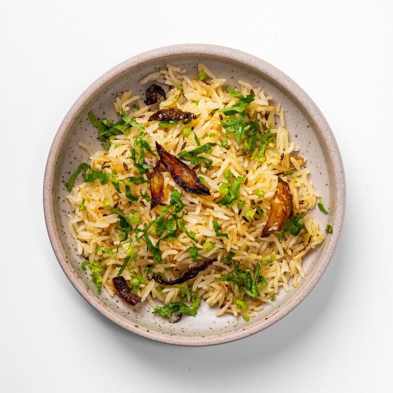 Milk Steam Jeera Basmati Rice