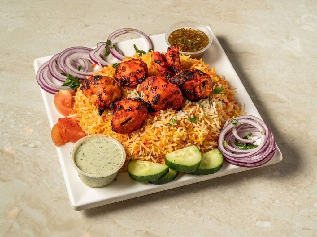 Chicken Tikka Boneless rice platter