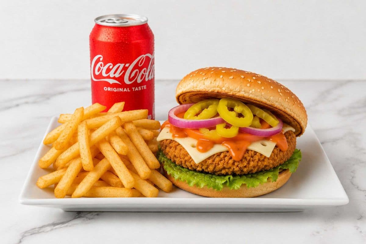 5. Buffalo Chicken Burger Combo