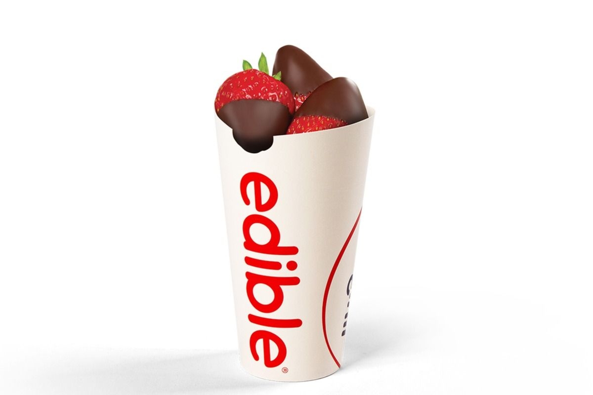 Chocolate Dipped Strawberries Cone