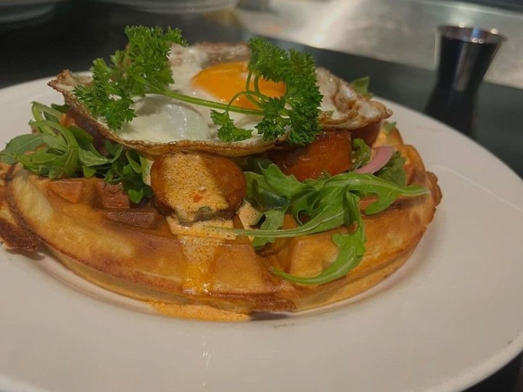 Waffles, Sunny-Side Up