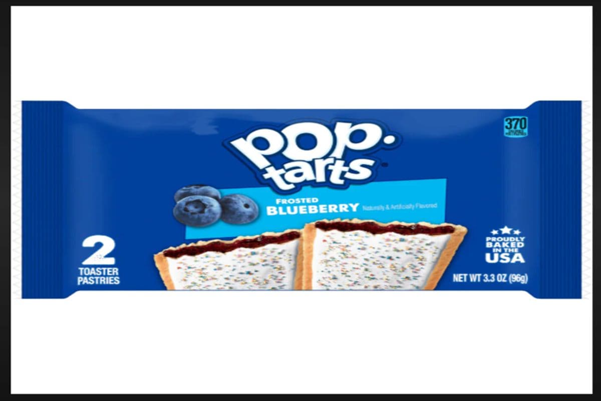 Pop tarts frosted blueberry