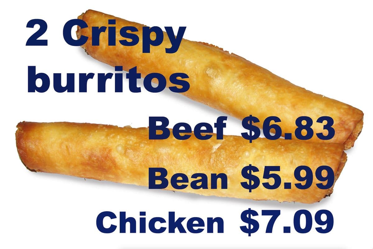 2 Crispy Burritos (Beef)