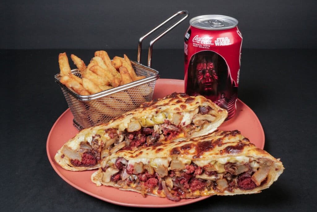 Taco’s gratiné + frite + boisson