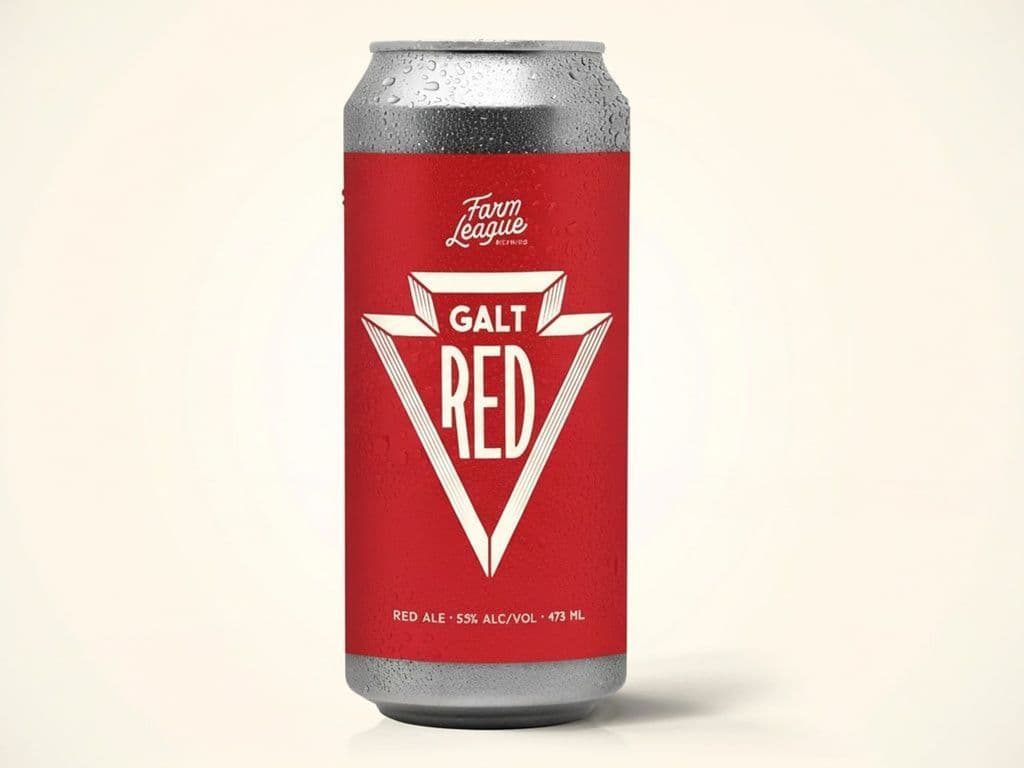 Farm League Brewing - Galt RED ALE, Individual 473ml beer can (5.3% ABV)