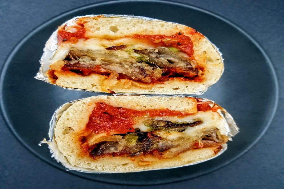 Eggplant Parmesan Sandwich