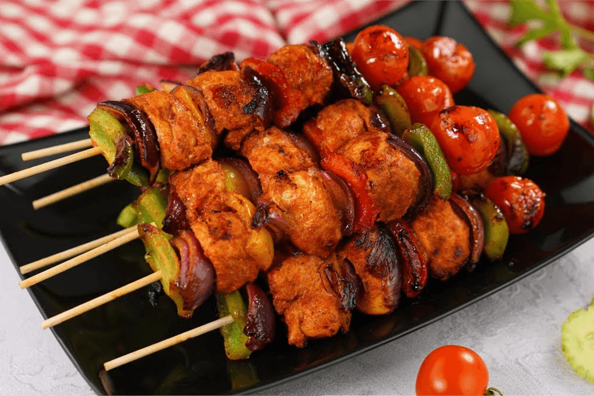Chicken Shashlik Kebab (4 Sticks)