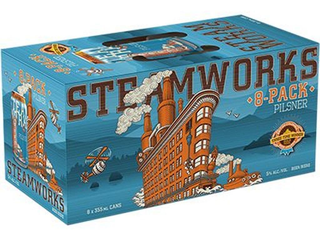 Steamworks Pilsner Cans (355 ml x 8 ct)