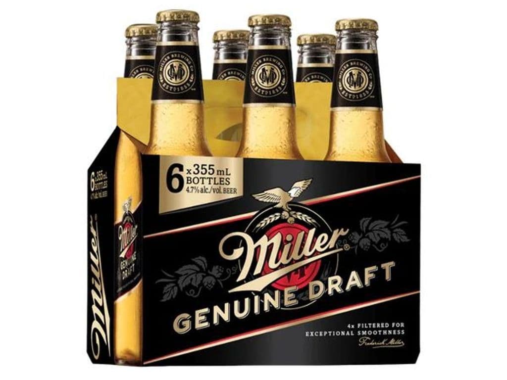 Miller Genuine Draft Bottles (355 ml x 6 ct)