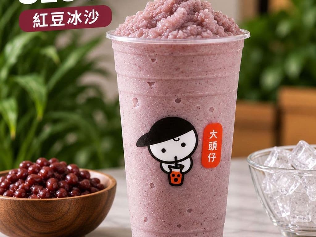 Milky Red Bean Slush (紅豆牛奶冰沙)