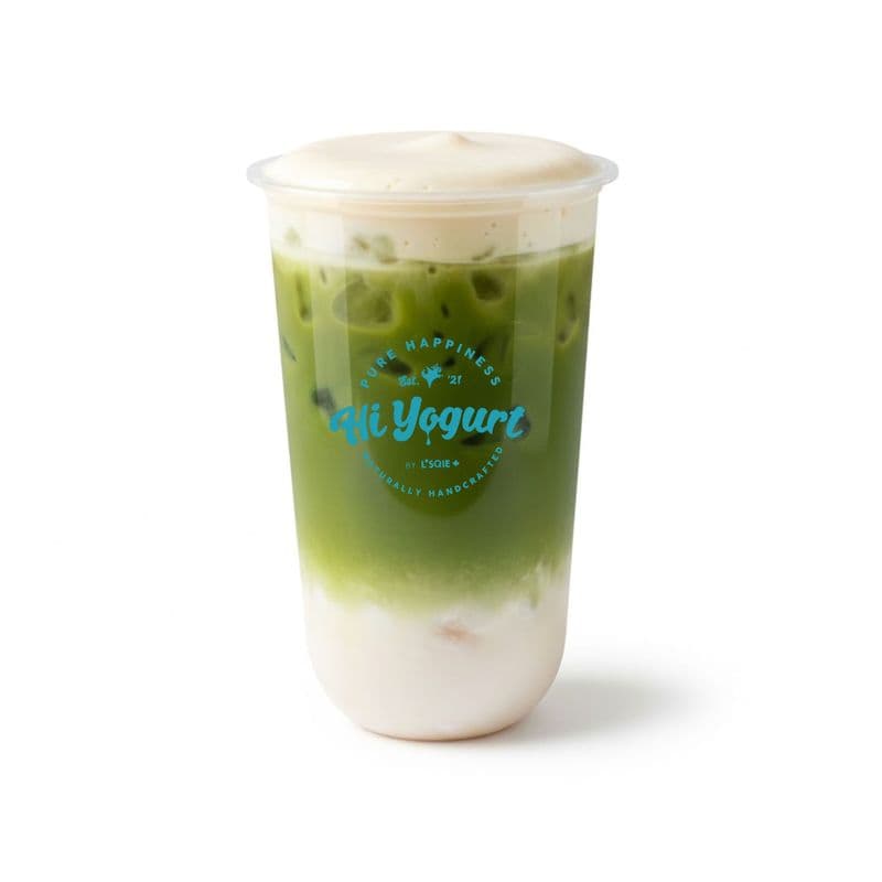 Matcha Mochi Latte with cheese foam (芝士抹茶麻薯牛乳)