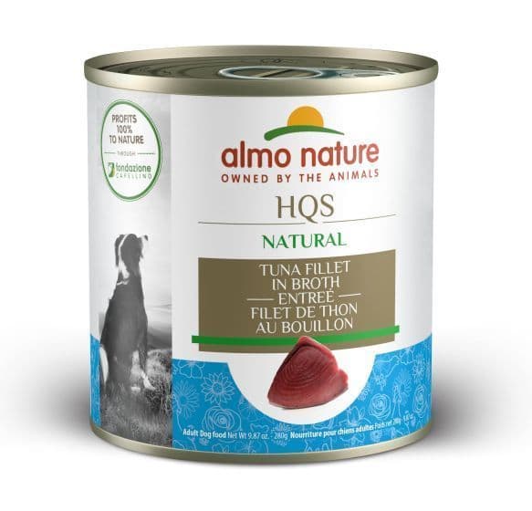 Almo Nature HQS Natural Entrée Dog Food - Tuna Fillet In Broth 280g